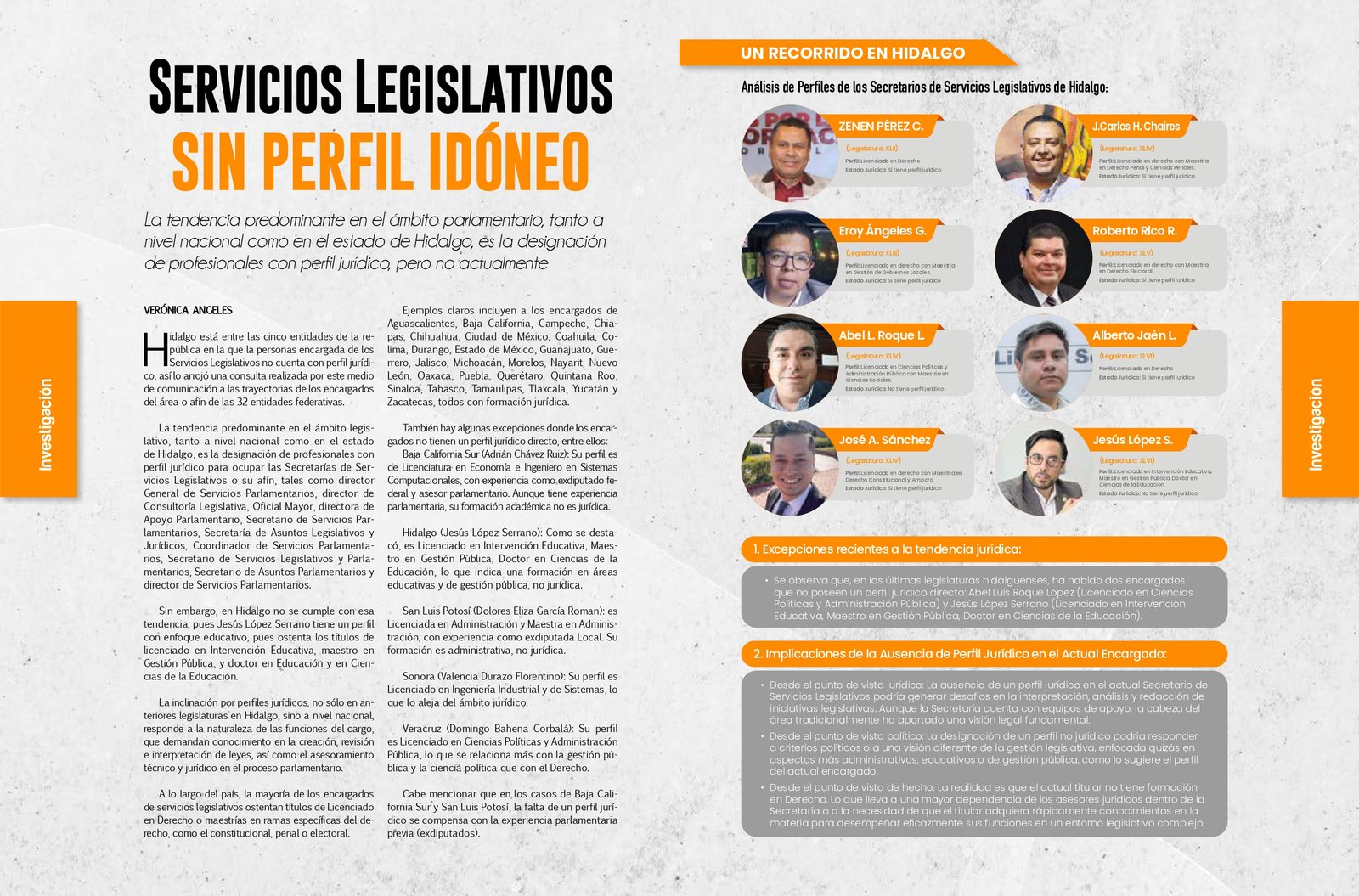 Hidalgo entre los 5 estados sin perfil ad hoc en servicios legislativos